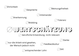 Wertschätzung nicht