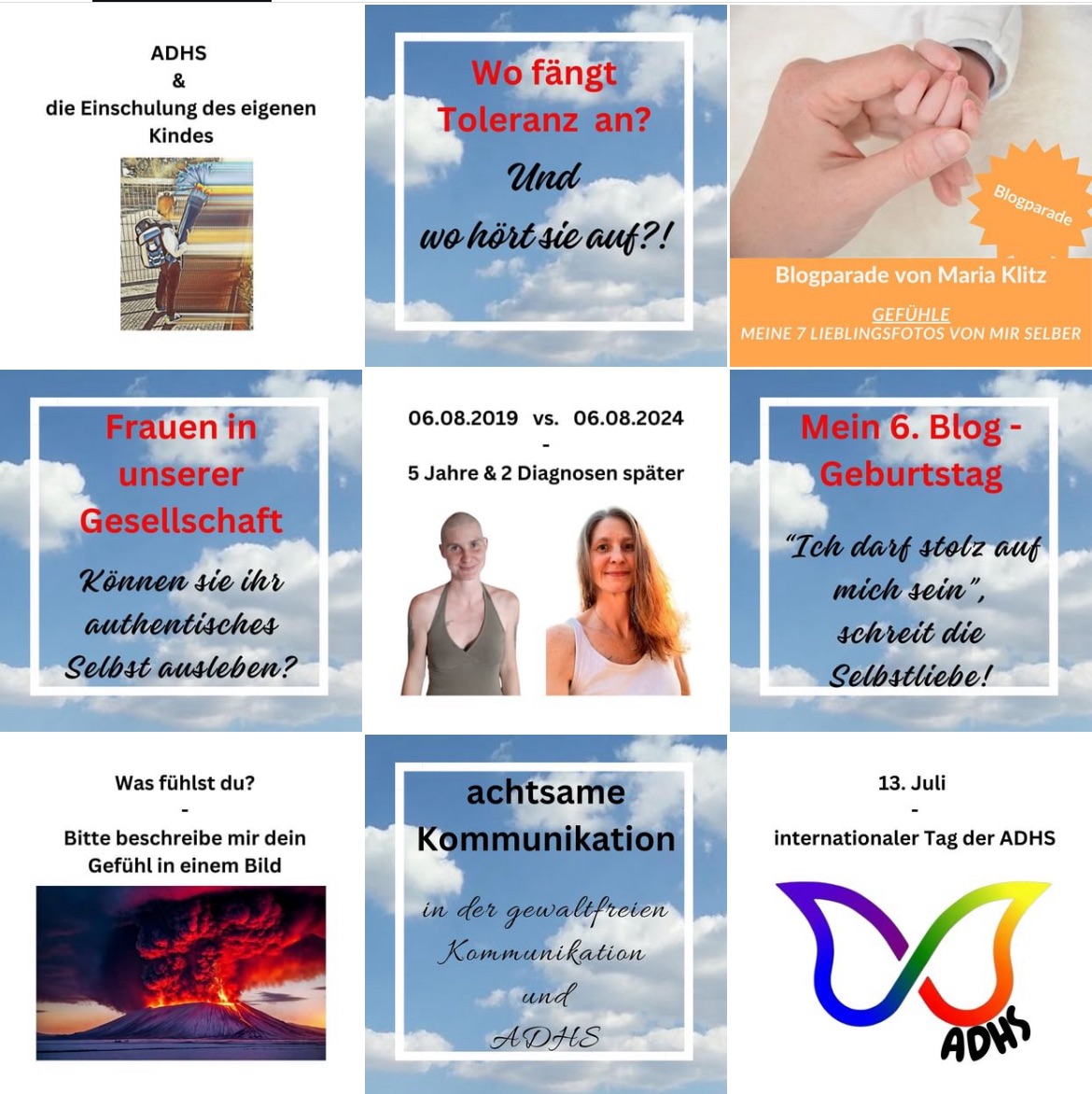 die letzten 9 Instagramposts